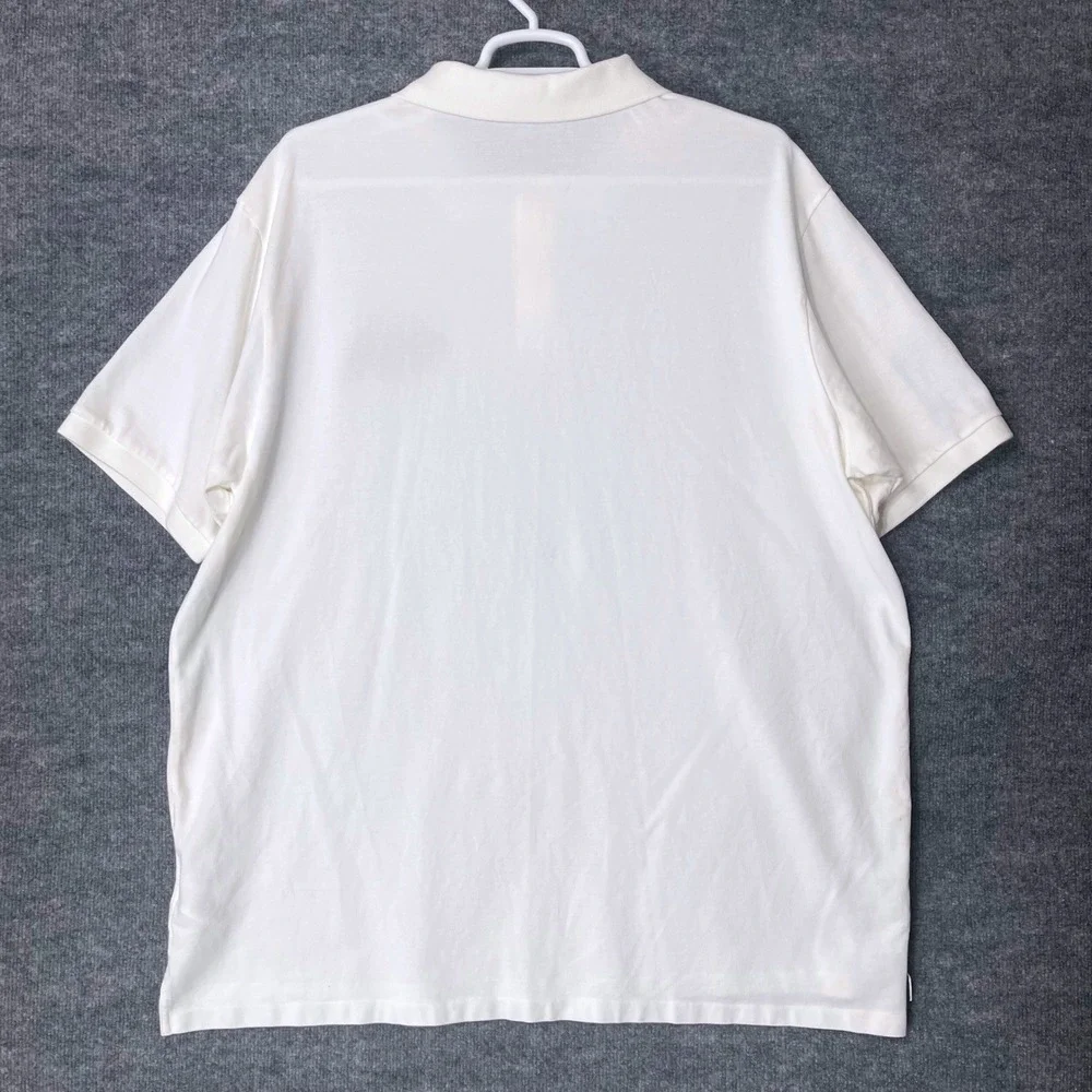Polo Ralph Lauren Mens 4XLT Tall White Triple Pony Polo Shirt Short Sleeve